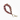 Scrunchie sleutelhanger - Pauw Paars/Beige