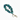 Scrunchie sleutelhanger - Pauw Blauw