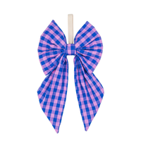 Strik - Blauw - Roze