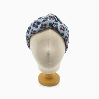 Bandeau - Flower Blauw - Roze
