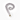 Scrunchie Keycord - Bloem Grijs