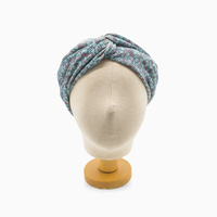 Bandeau - Rib Bloemen Blauw