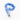 Scrunchie Keycord - Broderie Blauw