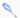 Scrunchie sleutelhanger - Broderie Licht Blauw