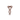 Bruine haarpin dames met strik design elegante haaraccessoire op witte achtergrond