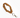 Scrunchie sleutelhanger - Cognac