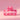 Roze haarklem dames met rode hartjes haarclip stijlvolle haaraccessoire op roze achtergrond