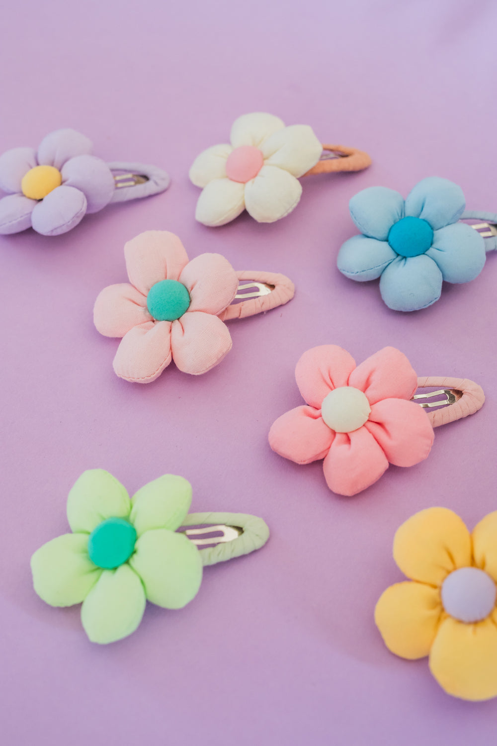 pastel bloemen haarclips set kleurrijke haarspeldjes kind haaraccessoires meisjes