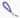 Scrunchie sleutelhanger - Paars
