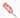 Scrunchie sleutelhanger - Rib Licht Roze