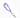 Scrunchie sleutelhanger - Vakjes Paars