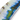 Bandeau - Dipdye Rib Blauw/Groen